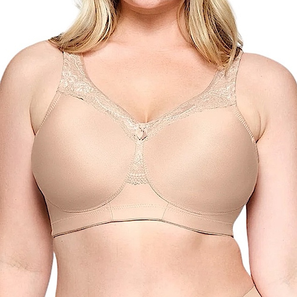 - Glamorise 36D MagicLift Tan Firm Support Seamless Bra! NEW!